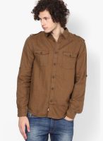 Jack & Jones Brown Casual Shirt