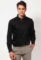 Jogur Solid Black Formal Shirt