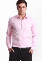 Jogur Solid Pink Formal Shirt