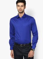 John Players Blue Trim Fit Formal Shirt