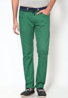 John Players Green Skinny Fit Jeans