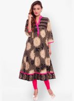 Kurti'S Brown Printed Kurtis