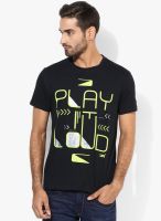 Lee Black Round Neck T-Shirt