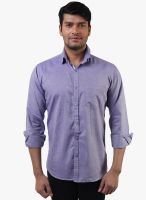 Lee Marc Grey Solid Regular Fit Casual Shirt