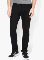 Levi's Black Solid Skinny Fit Jeans (65504)