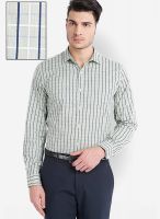 Mark Taylor Green Check Slim Fit Formal Shirt