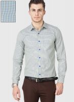 Mark Taylor Olive Check Slim Fit Formal Shirt