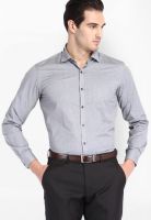 Mark Taylor Solid Grey Formal Shirt