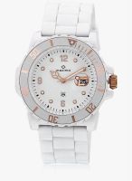 Maxima 30741Ppgn White Analog Watch