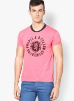 Nu9 Pink Crew Neck T Shirt