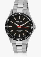 Omax Ss-122 Silver/Black Analog Watch