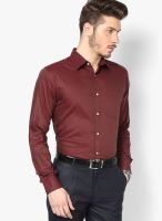 Park Avenue Maroon Formal Shirt