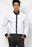 Park Avenue White Slim Fit Formal Shirt