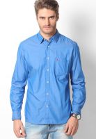 Parx Blue Casual Shirt