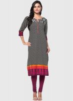 Prakhya Black Printed Kurtas