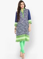 Prakhya Green Printed Kurtas