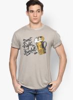 Quiksilver Grey Round Neck T-Shirt