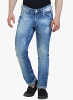 R&C Solid Blue Narrow Fit Jeans