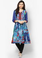 Rain & Rainbow Blue Printed Kurtas