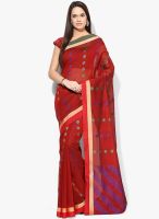 Rang Banarasi Cotton Silk Banarasi Handloom Maroon Saree