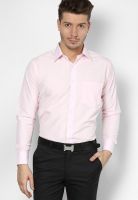 Saffire Solid Pink Regular Fit Formal Shirt