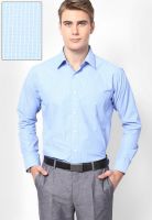 Saffire Striped Blue Regular Fit Formal Shirt