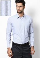Saffire Striped Grey Regular Fit Formal Shirt