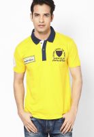 Scullers Sport Yellow Graphic Polo T-Shirts