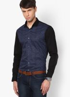 See Designs Printed Black Casual Shirt