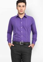 Shaftesbury Solid Purple Formal Shirt
