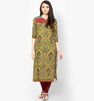 Shree Yellow Embroidered Kurta