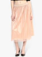 Sisley Peach Flared Skirt