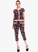 Tab91 Pink Printed Jumpsuit