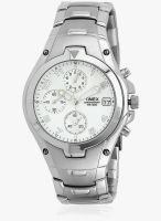 Timex T27881 Silver/White Chronograph Watch