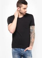 Tom Tailor Black Round Neck T-Shirt