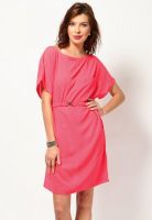 Tops And Tunics Poncho Solid Pink Dress