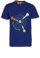 UFO Printed Blue T Shirt