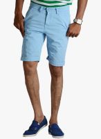 Vintage Solid Blue Shorts