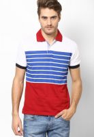 Wilkins & Tuscany Red Striped Polo T-Shirts