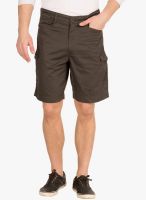 Wilkins & Tuscany Solid Brown Shorts