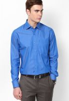 Wills Lifestyle Blue Slim Fit Formal Shirt