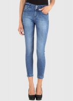 X'Pose Low Rise Blue Solid Jeans