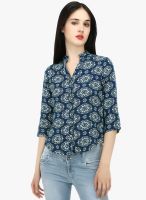 20dresses Blue Printed Shirt