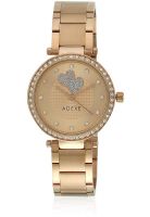 Adexe 007252A-7 Golden/Rose Gold Analog Watch