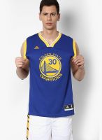 Adidas Stephen Curry Warriors NBA Replica Navy Blue Sports Jersey