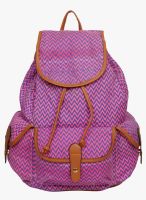 Bagkok Purple Canvas Backpack