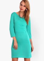 Belle Fille Blue Colored Solid Bodycon Dress