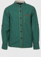 Bells And Whistles Green Casual Shirt