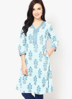 Biba Cotton Blue Kurti