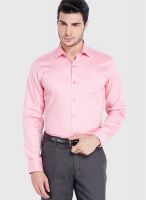 Black Coffee Pink Slim Fit Formal Shirt